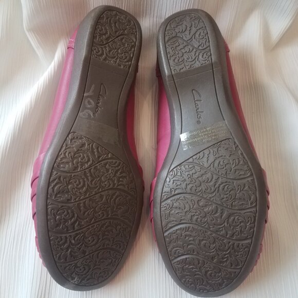 Clarks bendables- Pink leather flats Size 5.5 - Picture 4 of 6